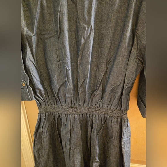 New Millenium 3x half zip denim dress - Picture 5 of 5